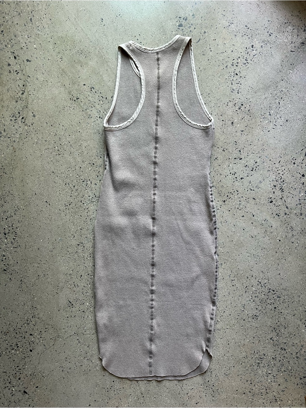 James Perse Silk Trim Ribbed Tank Dress - Like New - Picture 5 of 11